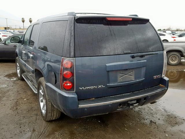 1GKFK66857J287882 - 2007 GMC YUKON XL D TURQUOISE photo 3