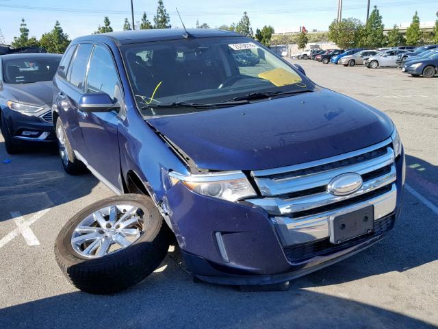 2FMDK3JC6BBB48205 - 2011 FORD EDGE SEL BLUE photo 1