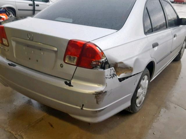 2HGES16334H549671 - 2004 HONDA CIVIC DX V SILVER photo 9