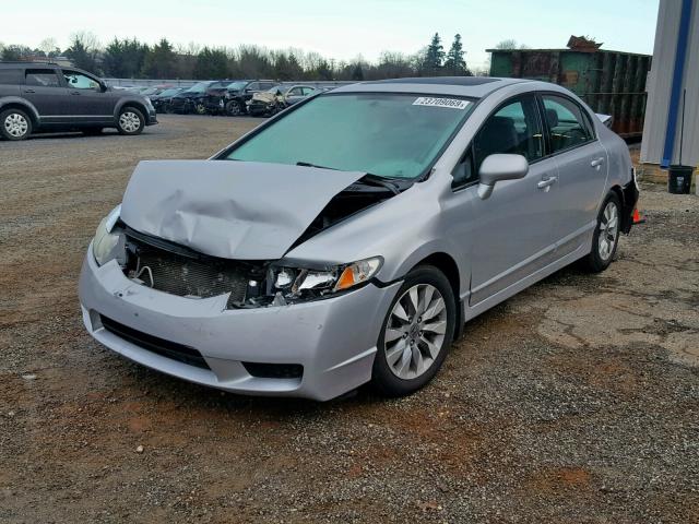 2HGFA1F95AH504691 - 2010 HONDA CIVIC EXL SILVER photo 2