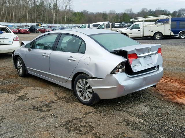 2HGFA1F95AH504691 - 2010 HONDA CIVIC EXL SILVER photo 3