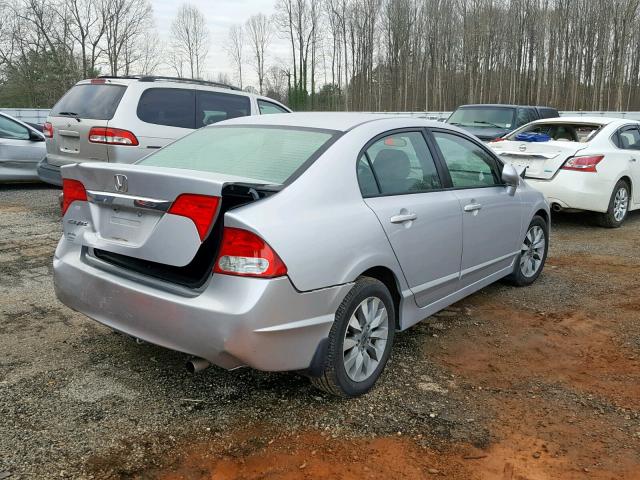 2HGFA1F95AH504691 - 2010 HONDA CIVIC EXL SILVER photo 4