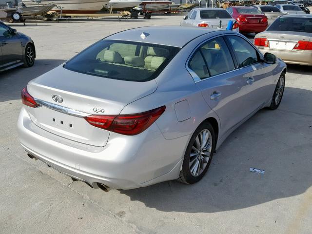 JN1EV7APXJM590443 - 2018 INFINITI Q50 LUXE SILVER photo 4