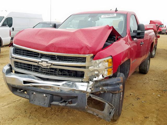 1GCHK74K59F134093 - 2009 CHEVROLET SILVERADO RED photo 2