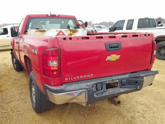 1GCHK74K59F134093 - 2009 CHEVROLET SILVERADO RED photo 3