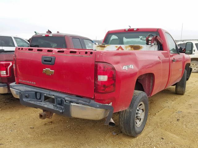 1GCHK74K59F134093 - 2009 CHEVROLET SILVERADO RED photo 4