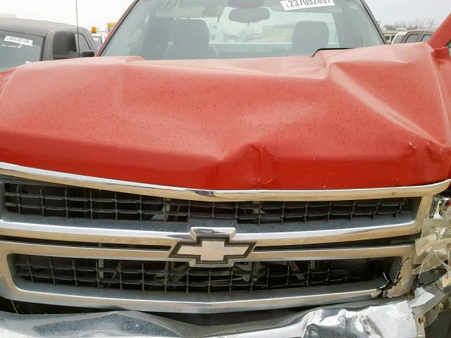 1GCHK74K59F134093 - 2009 CHEVROLET SILVERADO RED photo 7