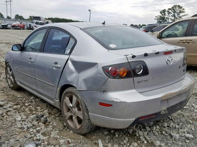 JM1BK323341197581 - 2004 MAZDA 3 S SILVER photo 3