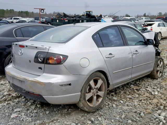 JM1BK323341197581 - 2004 MAZDA 3 S SILVER photo 4