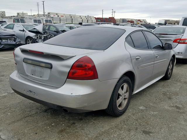 2G2WP552481169097 - 2008 PONTIAC GRAND PRIX SILVER photo 4