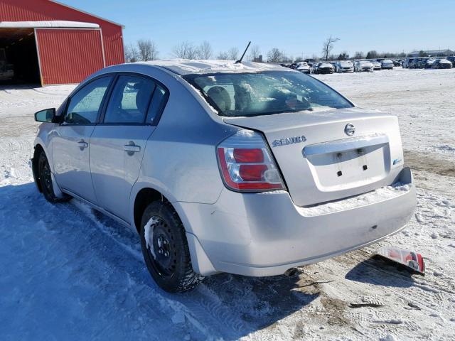 3N1AB6AP3AL690069 - 2010 NISSAN SENTRA 2.0 SILVER photo 3