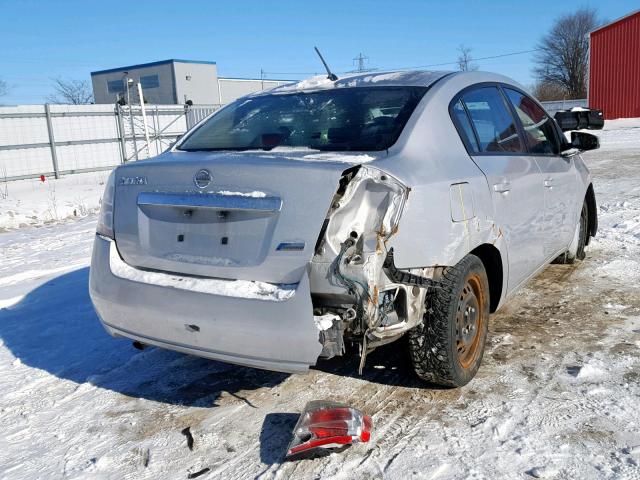 3N1AB6AP3AL690069 - 2010 NISSAN SENTRA 2.0 SILVER photo 4