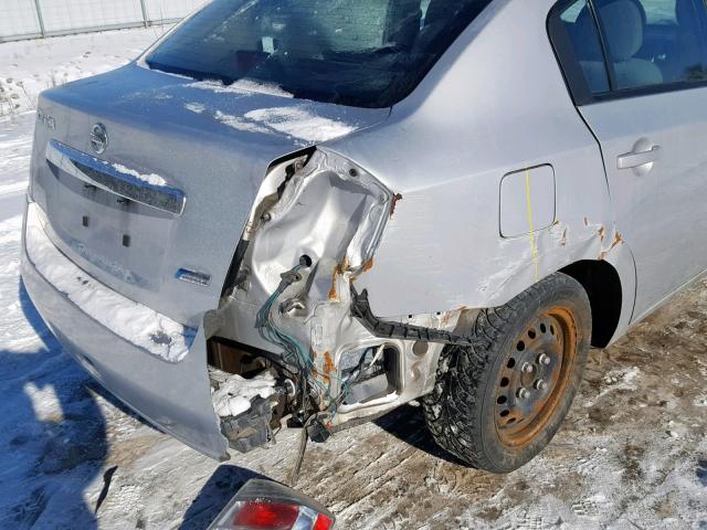 3N1AB6AP3AL690069 - 2010 NISSAN SENTRA 2.0 SILVER photo 9