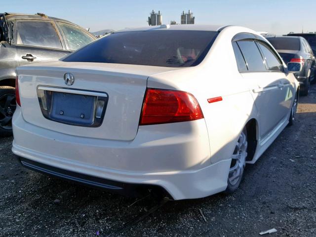 19UUA65595A078267 - 2005 ACURA TL WHITE photo 4