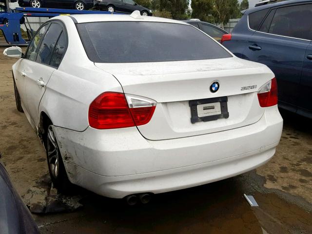 WBAVC57558NK77475 - 2008 BMW 328 I SULE WHITE photo 3