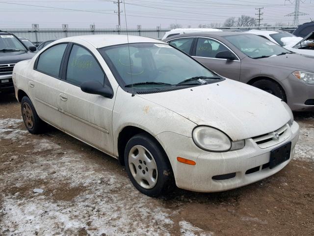 1B3ES26C72D608348 - 2002 DODGE NEON WHITE photo 1