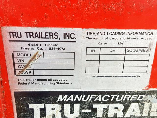 1T9U0C02061042251 - 2006 TRIM TRAILER TRAILER RED photo 10