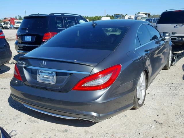 WDDLJ7DB0DA065600 - 2013 MERCEDES-BENZ CLS 550 GRAY photo 4