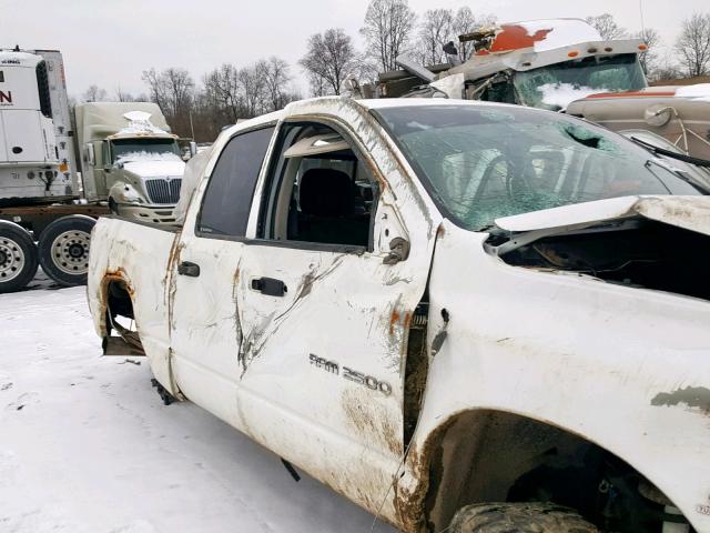3D7KU28C23G722485 - 2003 DODGE RAM 2500 S Ақ фото 9