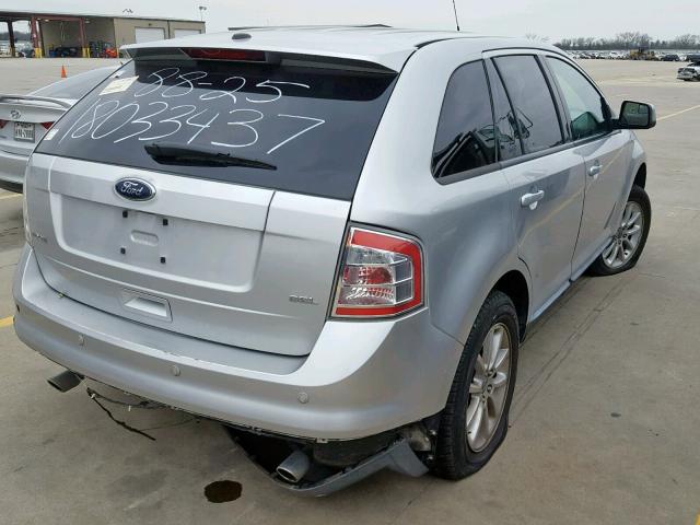 2FMDK3JC5ABA72538 - 2010 FORD EDGE SEL SILVER photo 4