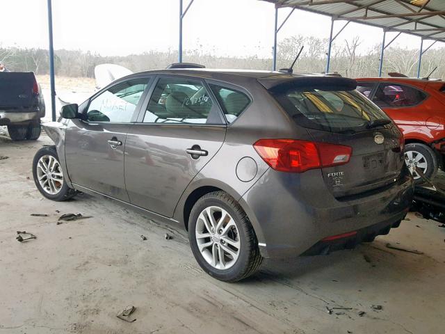 KNAFU5A21C5515007 - 2012 KIA FORTE EX CHARCOAL photo 3