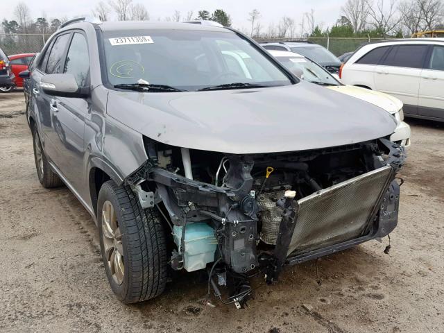 5XYKW4A24BG132545 - 2011 KIA SORENTO SX GRAY photo 1