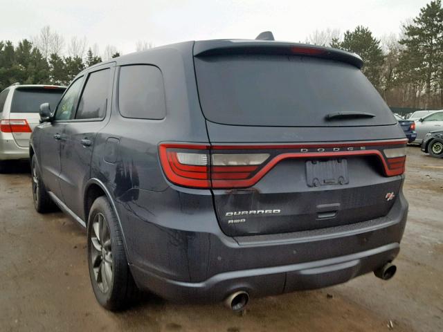 1C4SDJCT3EC595442 - 2014 DODGE DURANGO R/ GRAY photo 3