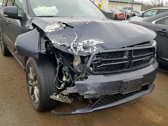 1C4SDJCT3EC595442 - 2014 DODGE DURANGO R/ GRAY photo 9