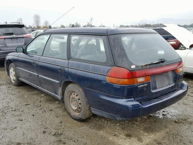 4S3BK4350W7317732 - 1998 SUBARU LEGACY L BLUE photo 3