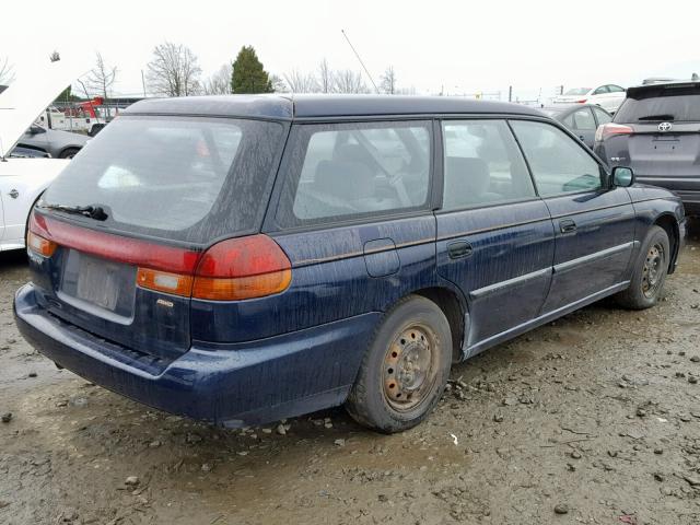 4S3BK4350W7317732 - 1998 SUBARU LEGACY L BLUE photo 4