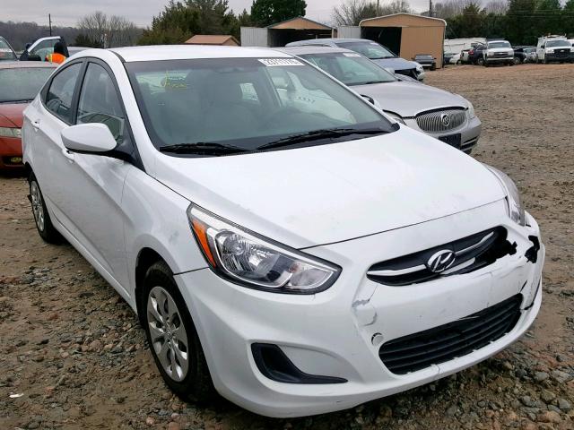 KMHCT4AE5GU006817 - 2016 HYUNDAI ACCENT SE WHITE photo 1