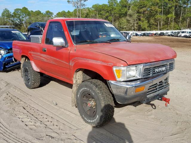 JT4RN01PXM7042838 - 1991 TOYOTA PICKUP 1/2 RED photo 1