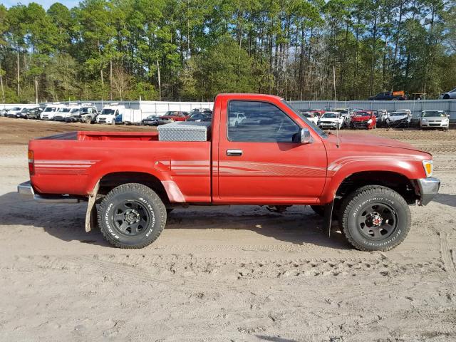 JT4RN01PXM7042838 - 1991 TOYOTA PICKUP 1/2 RED photo 9