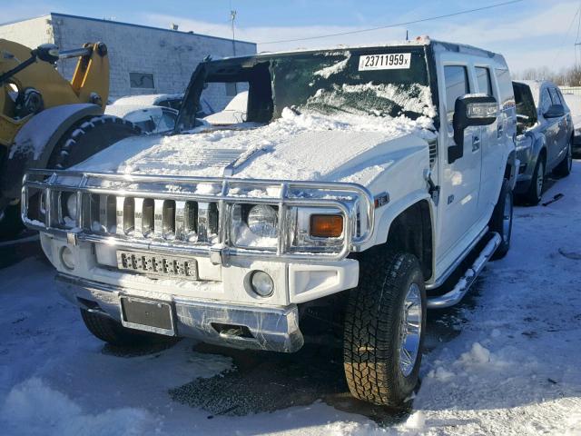 5GRGN23U84H110021 - 2004 HUMMER H2 WHITE photo 2