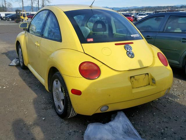 3VWCF21C4YM421726 - 2000 VOLKSWAGEN NEW BEETLE Sarı foto 3