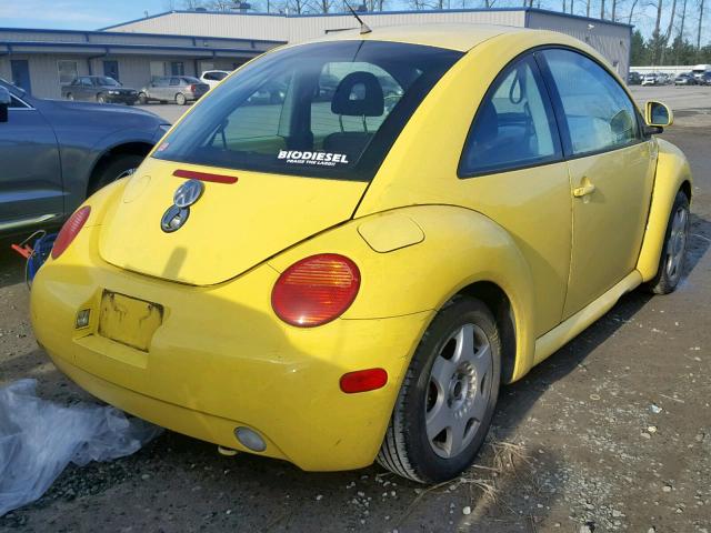 3VWCF21C4YM421726 - 2000 VOLKSWAGEN NEW BEETLE Sarı foto 4