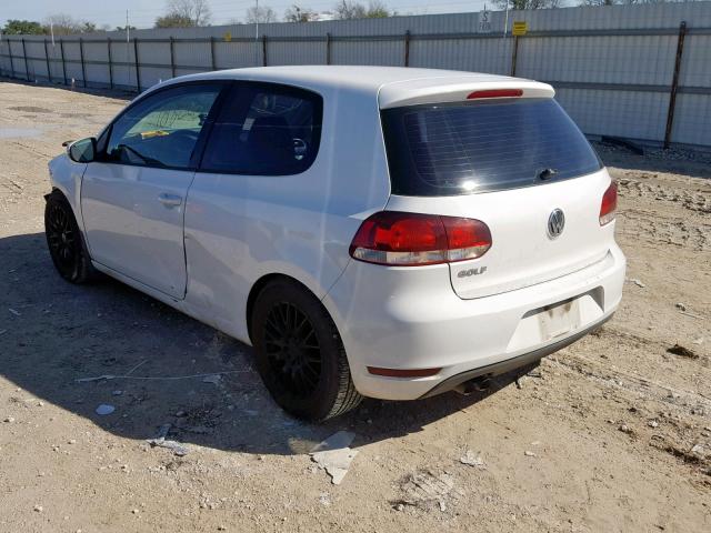 WVWAA7AJ9AW105118 - 2010 VOLKSWAGEN GOLF 白色 照片 3