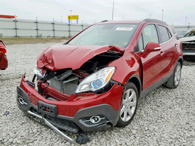 KL4CJDSB8FB218419 - 2015 BUICK ENCORE PRE RED photo 2