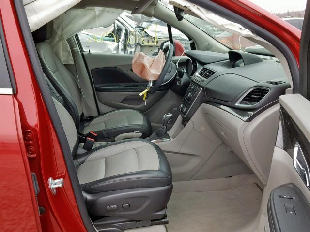 KL4CJDSB8FB218419 - 2015 BUICK ENCORE PRE RED photo 5