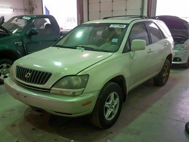 JT6HF10U8Y0164982 - 2000 LEXUS RX 300 WHITE photo 2