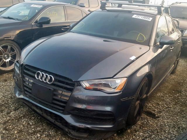 WAUB1GFF2G1062902 - 2016 AUDI S3 PREMIUM GRAY photo 2