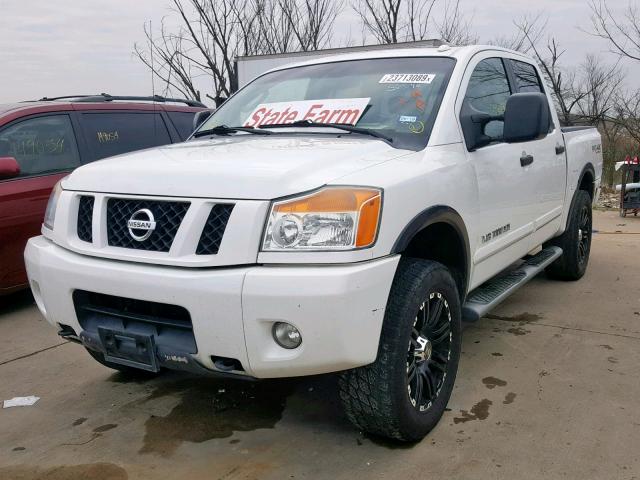 1N6BA0EC3BN317654 - 2011 NISSAN TITAN S WHITE photo 2