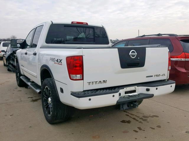 1N6BA0EC3BN317654 - 2011 NISSAN TITAN S WHITE photo 3