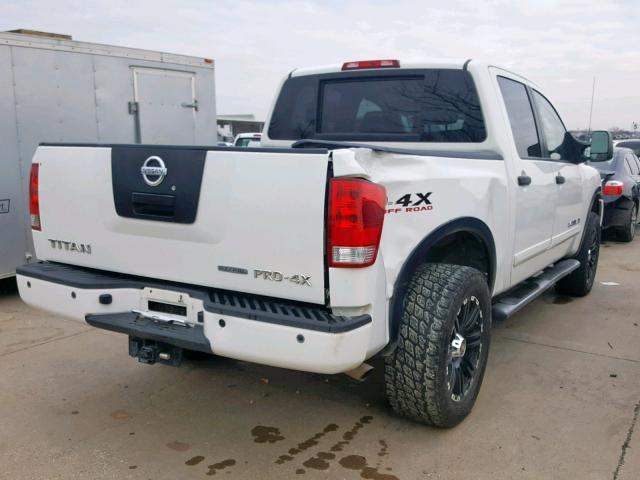 1N6BA0EC3BN317654 - 2011 NISSAN TITAN S WHITE photo 4