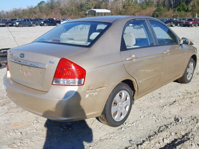 KNAFE221895658899 - 2009 KIA SPECTRA EX GOLD photo 4