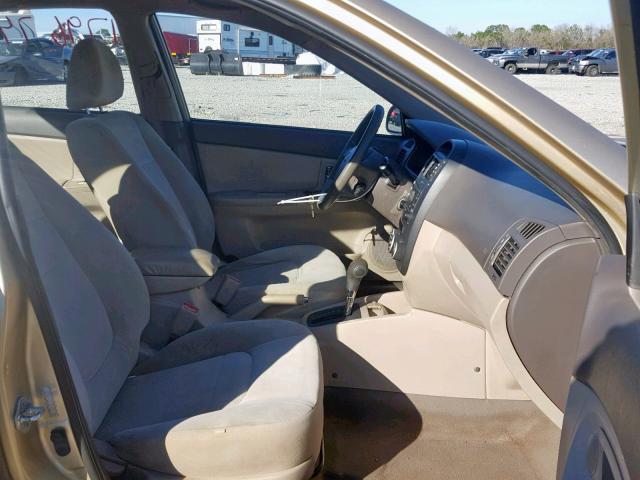 KNAFE221895658899 - 2009 KIA SPECTRA EX GOLD photo 5