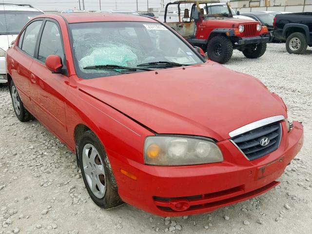 KMHDN46D15U178449 - 2005 HYUNDAI ELANTRA GL RED photo 1