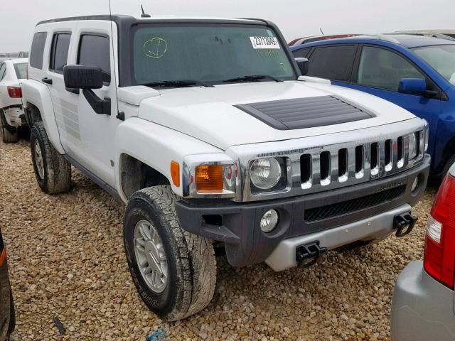 5GTEN13E788182497 - 2008 HUMMER H3 WHITE photo 1