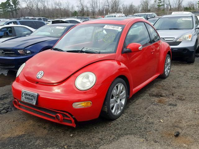 3VWCD21CX3M442420 - 2003 VOLKSWAGEN NEW BEETLE RED photo 2