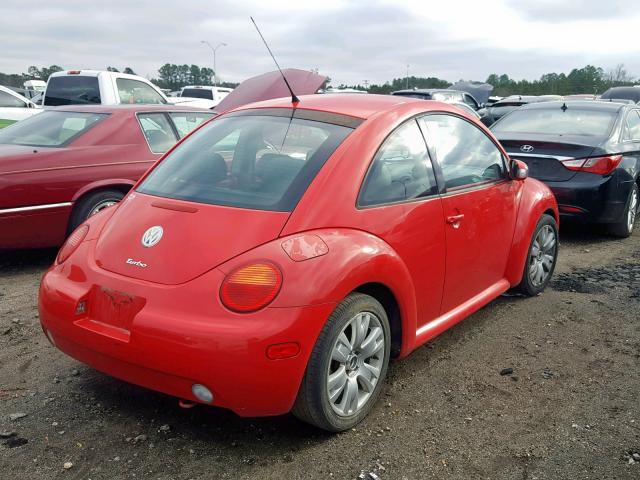 3VWCD21CX3M442420 - 2003 VOLKSWAGEN NEW BEETLE RED photo 4